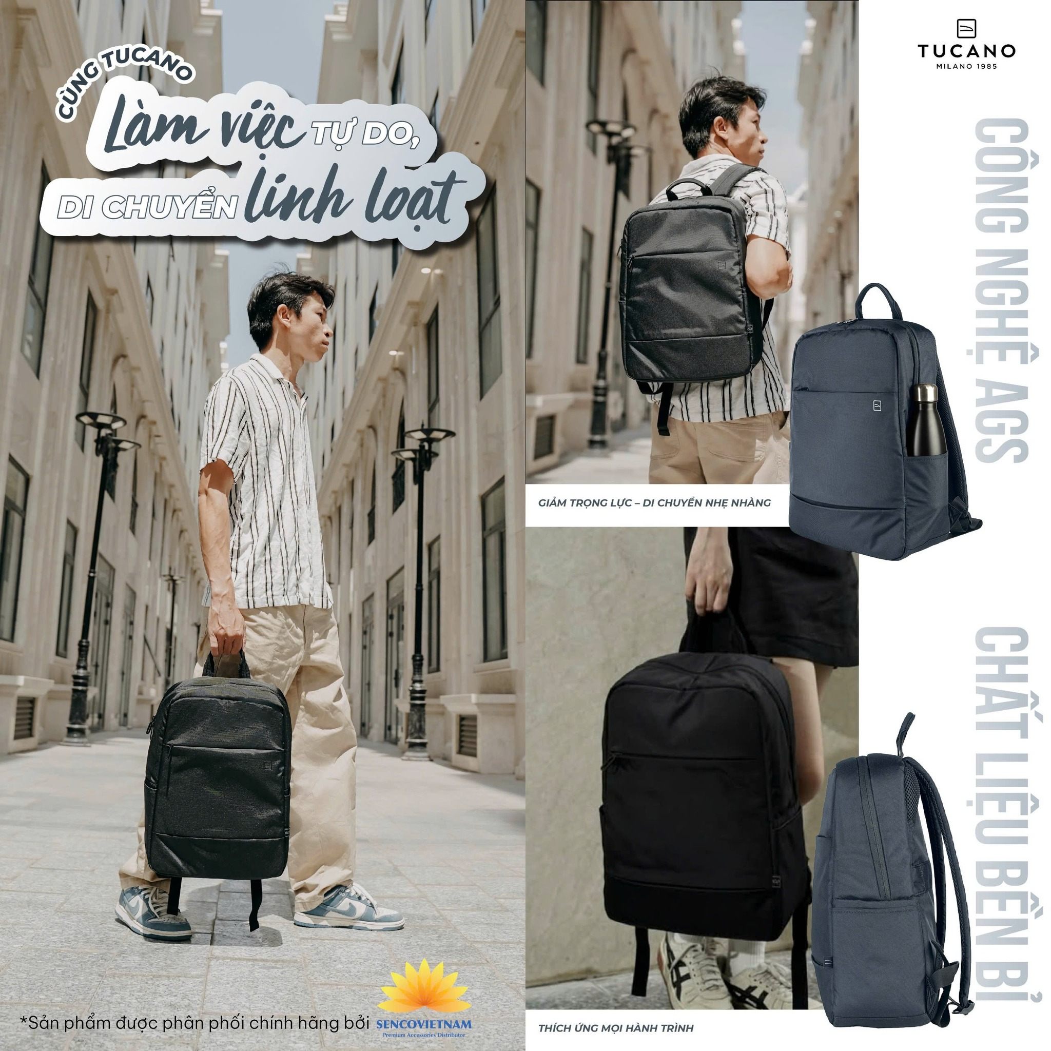 Tech & Style: Khi công nghệ đi cùng với thời trang – tất cả có trong balo TUCANO