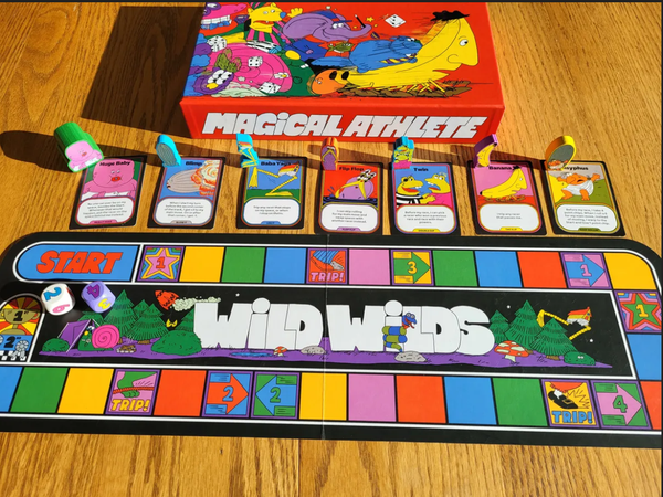 Thành phần hộp board game Magical Athlete bản gốc