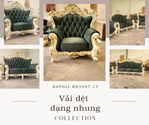 Vải nhung NAPOLI-KD1047-17 – Sang trọng và bền bỉ trong từng sợi vải
