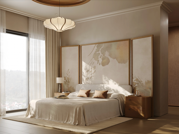 Hoàn thiện không gian khách sạn với rèm voile trắng, sự tinh tế đến từ ánh sáng và chất liệu