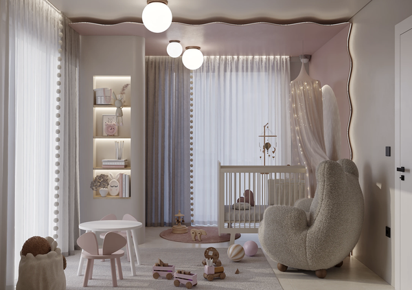 Chọn vải nội thất cho phòng bé, mềm mại, an toàn, truyền cảm hứng