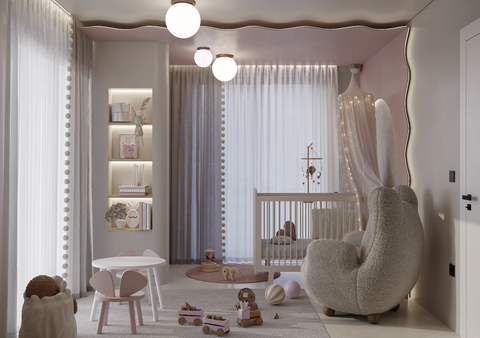 Chọn vải nội thất cho phòng bé, mềm mại, an toàn, truyền cảm hứng