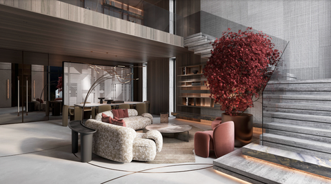 Sắc đỏ trong vải bọc sofa – điểm nhấn tinh tế cho không gian nội thất