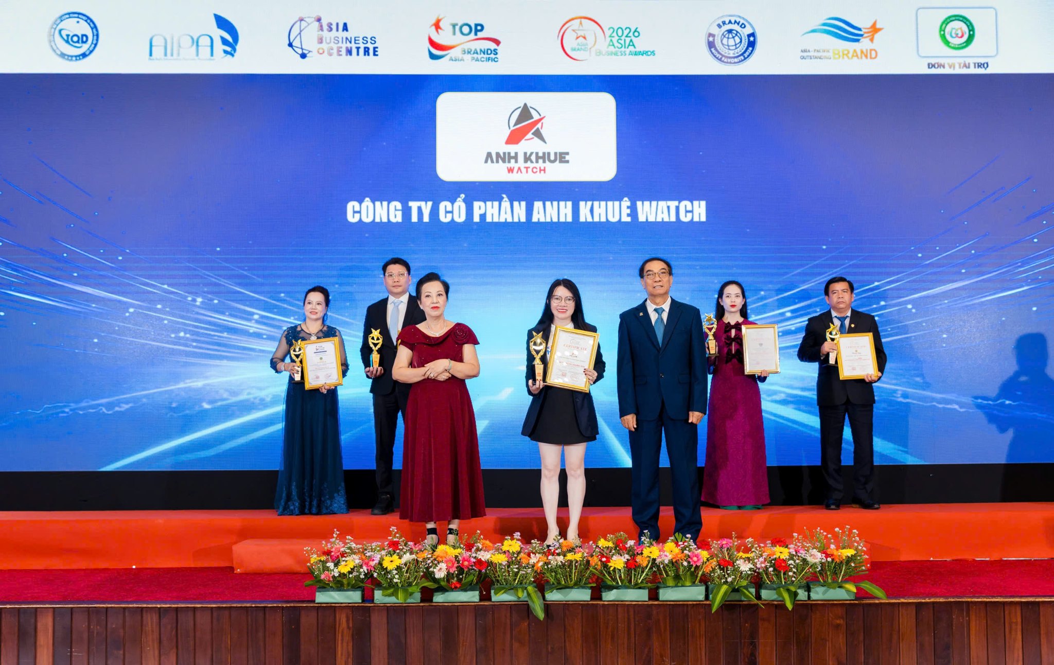 ANH KHUÊ WATCH VINH DỰ ĐÓN NHẬN DANH HIỆU –  “TOP THƯƠNG HIỆU TÍN NHIỆM CHÂU Á - ASIA TOP BRAND AWARDS 2026”