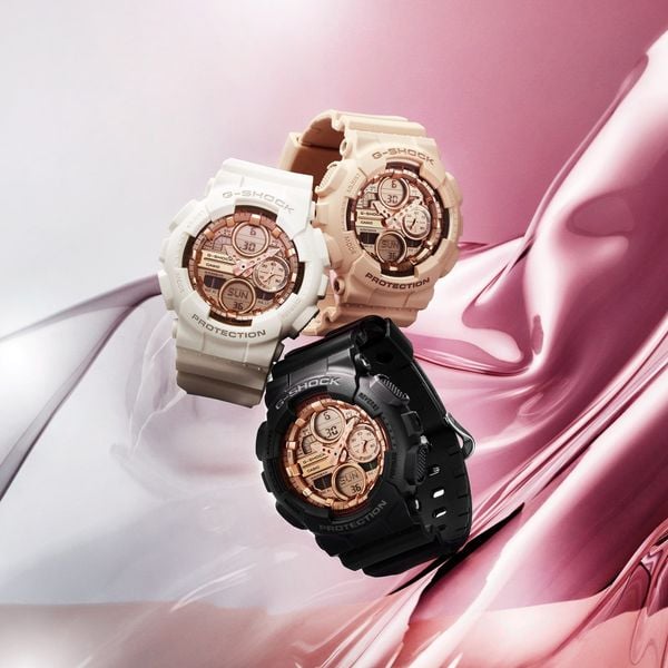 GMA-S140PG – Đồng Hồ BABY-G Nữ Cá Tính Pink Gold