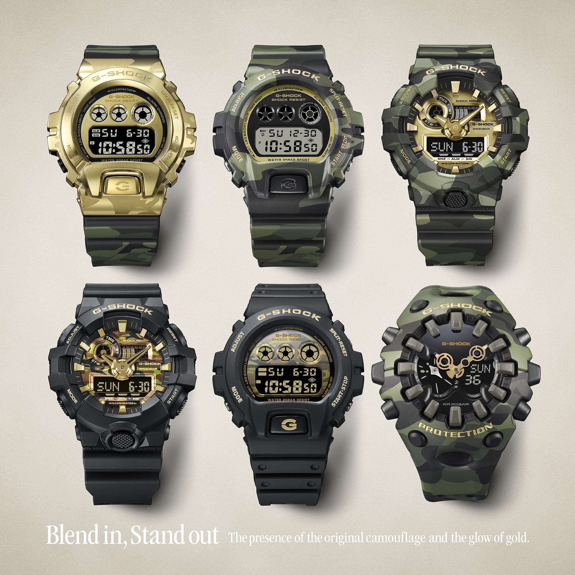 CASIO G-SHOCK ra mắt bộ sưu tập "BOLD CAMO" mới