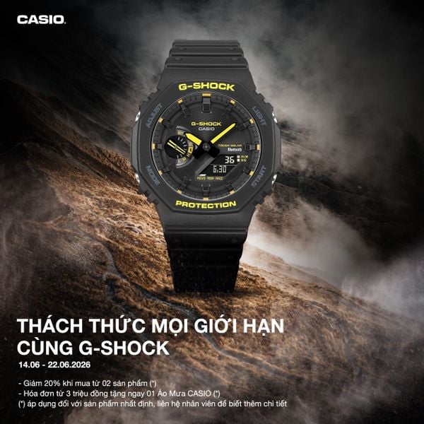 THÁCH THỨC MỌI GIỚI HẠN CÙNG G-SHOCK – Mua 2 Giảm 20% Trong 9 Ngày