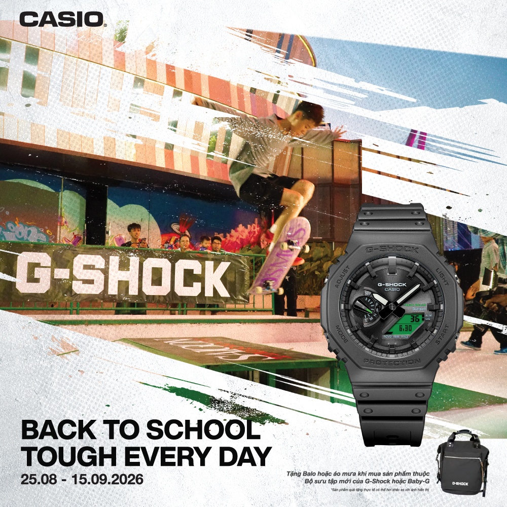 Bật “School Mode” cùng G-SHOCK/BABY-G: Ưu đãi đến 50%, nhận quà tựu trường thiết thực
