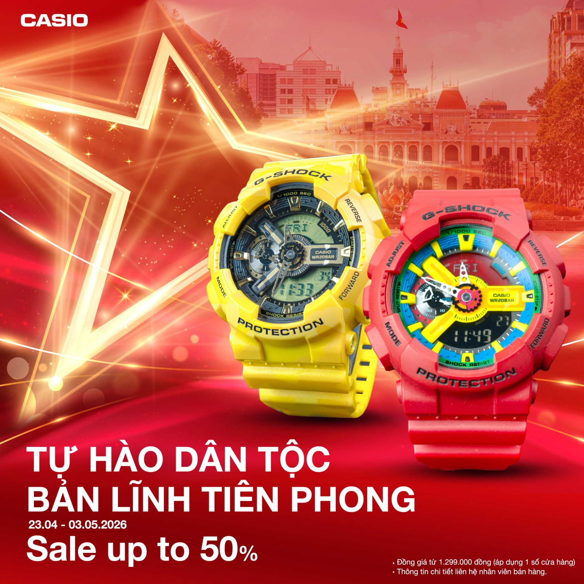 Đại lễ 30.4: CASIO ưu đãi đến 50%