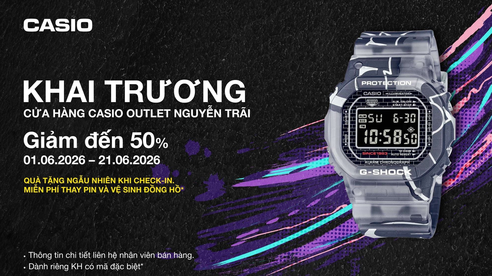 Khai Trương Outlet Casio Nguyễn Trãi