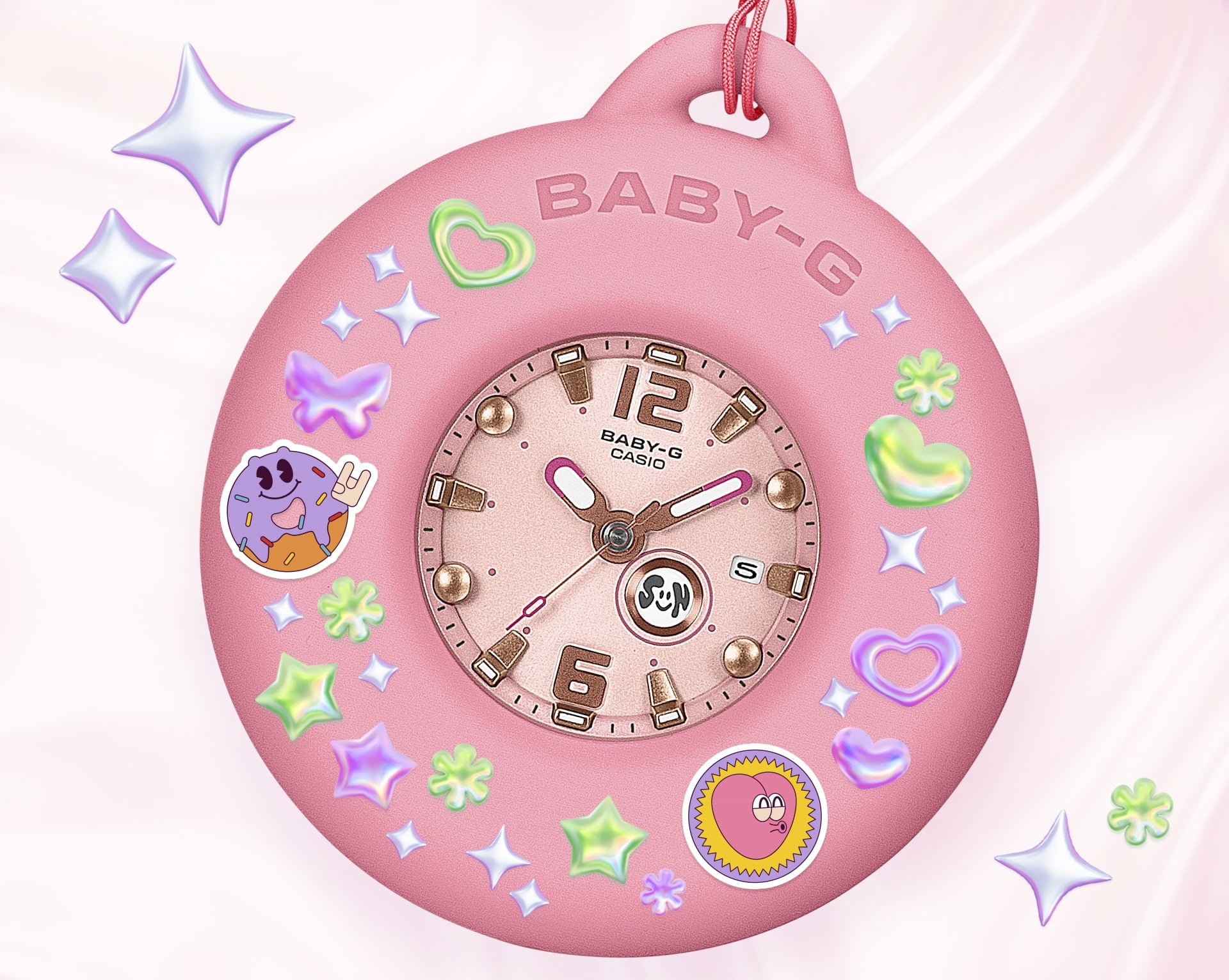 BABY-G BGA-15K: Đồng hồ charm pastel cho phong cách Y2K