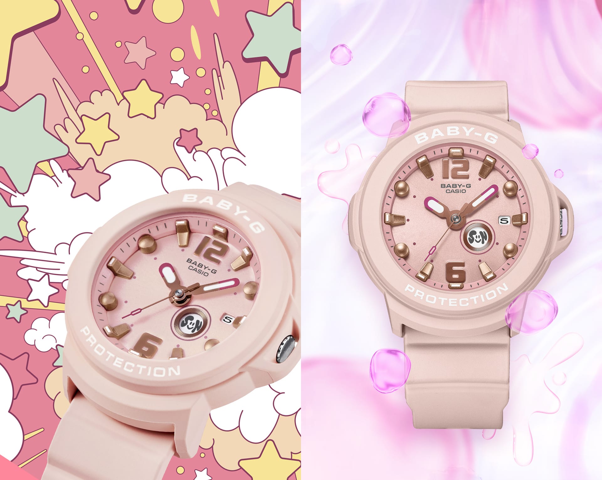 BABY-G BGA-15K: Đồng hồ charm pastel cho phong cách Y2K