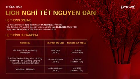 SEVEN․AM THÔNG BÁO LỊCH NGHỈ TẾT NGUYÊN ĐÁN 2026