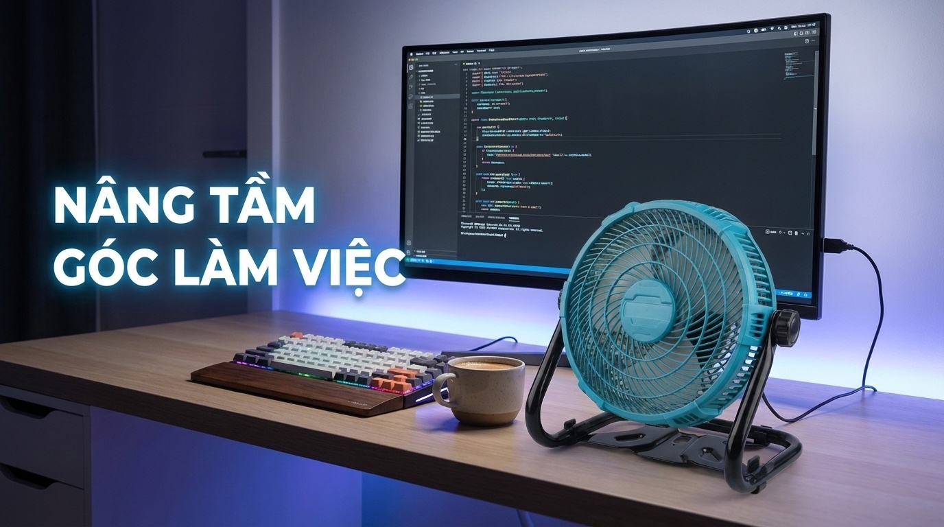 Nâng Tầm Góc Làm Việc: Tại Sao Dân Văn Phòng Cần Một Chiếc Quạt 