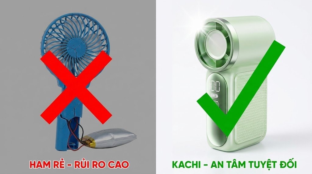 Cảnh Báo: Đừng Ham Rẻ Mua Quạt Cầm Tay Trôi Nổi Nếu Không Muốn 