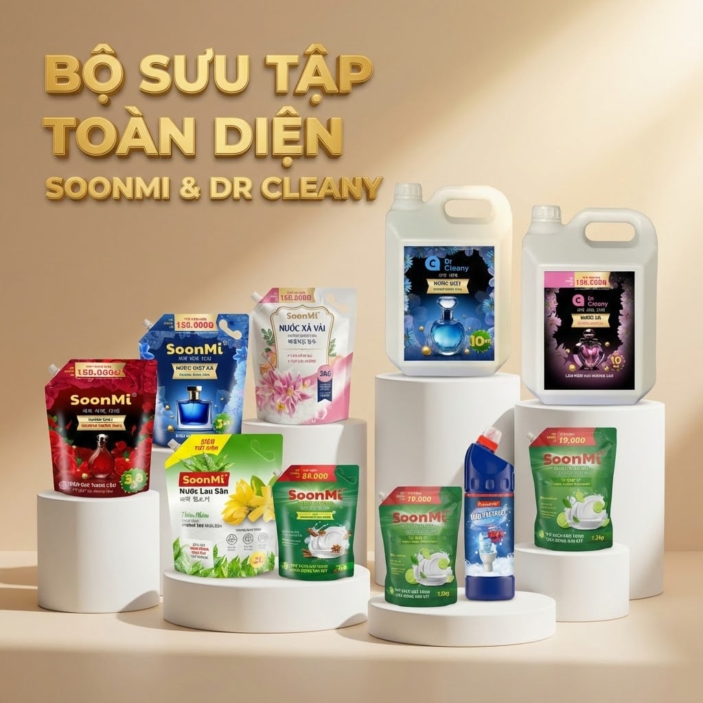 Nước giặt, nước rửa chén, tẩy rửa, nước xả mềm vài, nước tẩy rửa