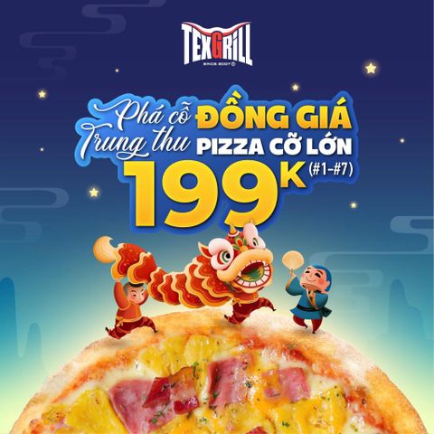 🏮 RƯỚC ĐÈN SĂN ƯU ĐÃI PIZZA CỠ LỚN 199K