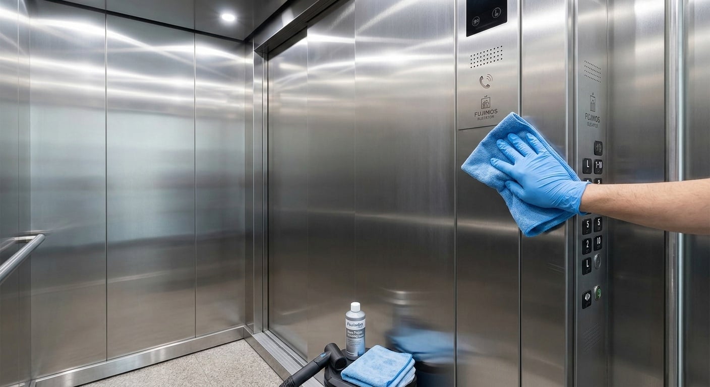 Bí quyết vệ sinh cabin thang máy Inox 304 luôn sáng bóng như mới