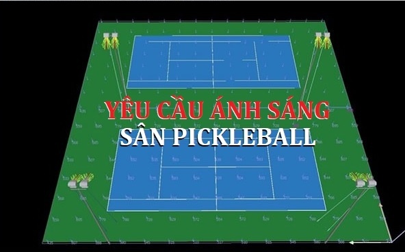 Các Tính Ánh Sáng Đèn LED Cho Sân Pickleball Theo TCVN