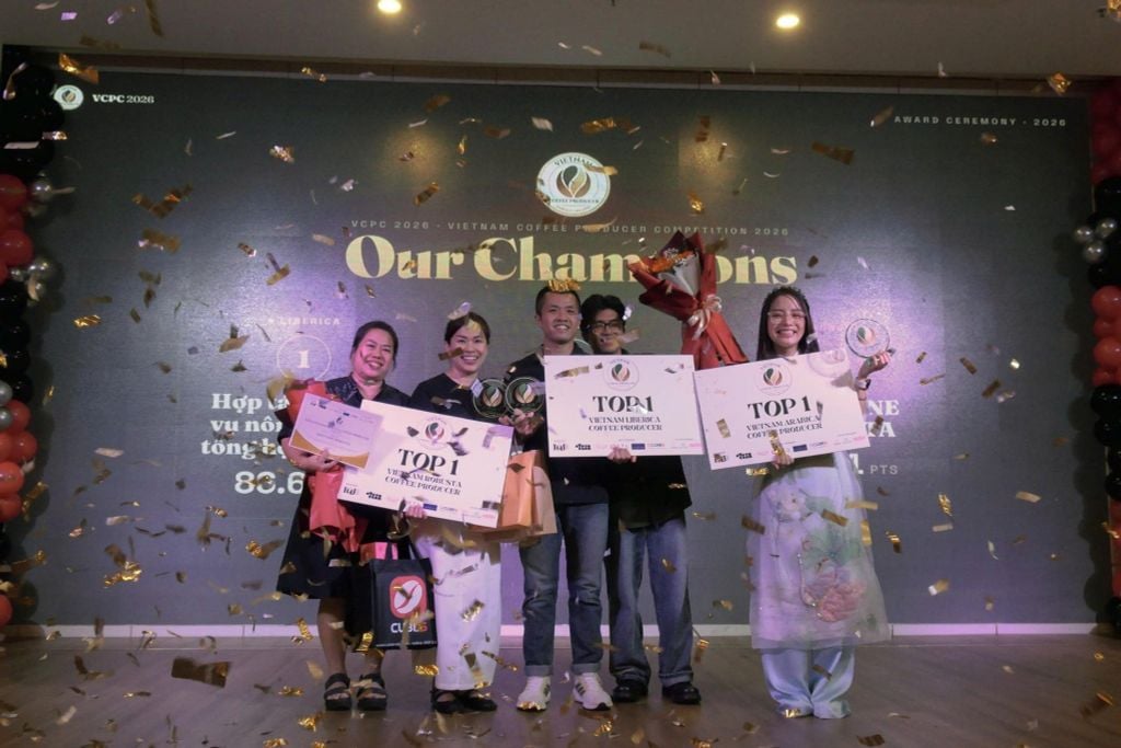 Soul Fine Robusta đạt Top 1 và Top 3 Robusta tại Vietnam Coffee Producer Competition 2026