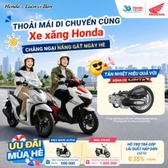 Chẳng ngại nắng gắt ngày hè cùng xe xăng Honda 🛵💨