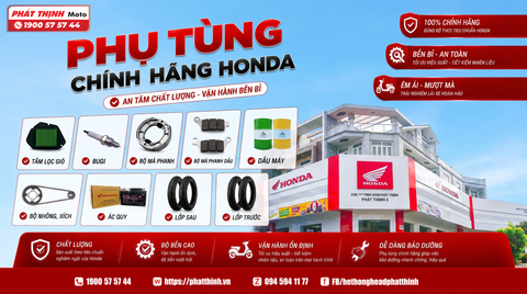 🔧✨ PHỤ TÙNG HONDA CHÍNH HÃNG – XE ÊM, MÁY KHỎE, ĐI LÂU VẪN “NGON”! 🛵💨