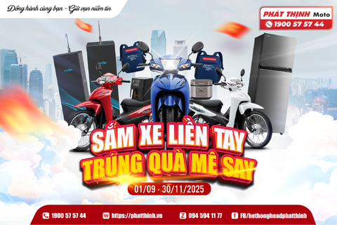 🎉 SẮM XE LIỀN TAY – TRÚNG QUÀ MÊ SAY! ✨
