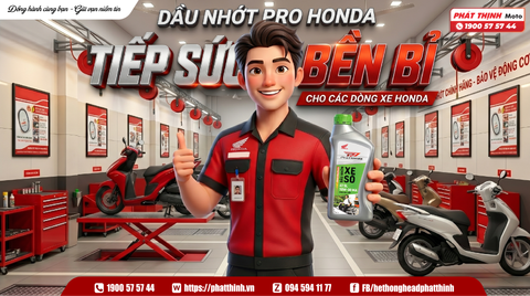 🛵💨 NHỚT PRO HONDA - TIẾP SỨC BỀN BỈ