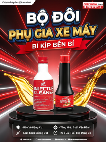 🚀 BỘ ĐÔI PHỤ GIA XE MÁY – BÍ KÍP BỀN BỈ CHO XẾ YÊU 🚀