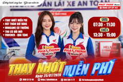 THAY NHỚT MIỄN PHÍ tại Trường THPT Long Hựu Đông
