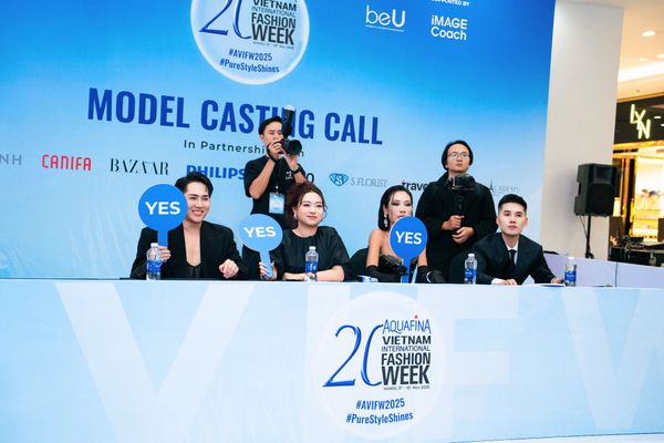 KHÔNG KHÍ SÔI ĐỘNG TẠI BUỔI MODEL CASTING PANTIO x AQUAFINA VIETNAM INTERNATIONAL FASHION WEEK 2025