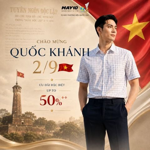 MỪNG QUỐC KHÁNH 2/9 – MAY 10 ƯU ĐÃI THỜI TRANG ĐẾN 50%