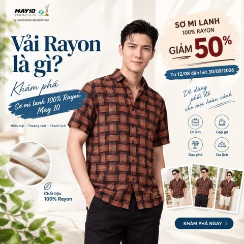 Vải Rayon Là Gì? Sơ Mi Lanh 100% Rayon May 10 Giảm 50%
