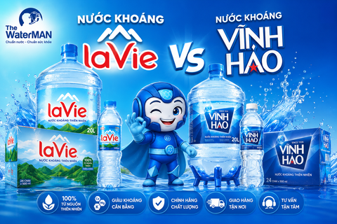 Nên chọn mua nước khoáng Vĩnh Hảo hay Lavie?