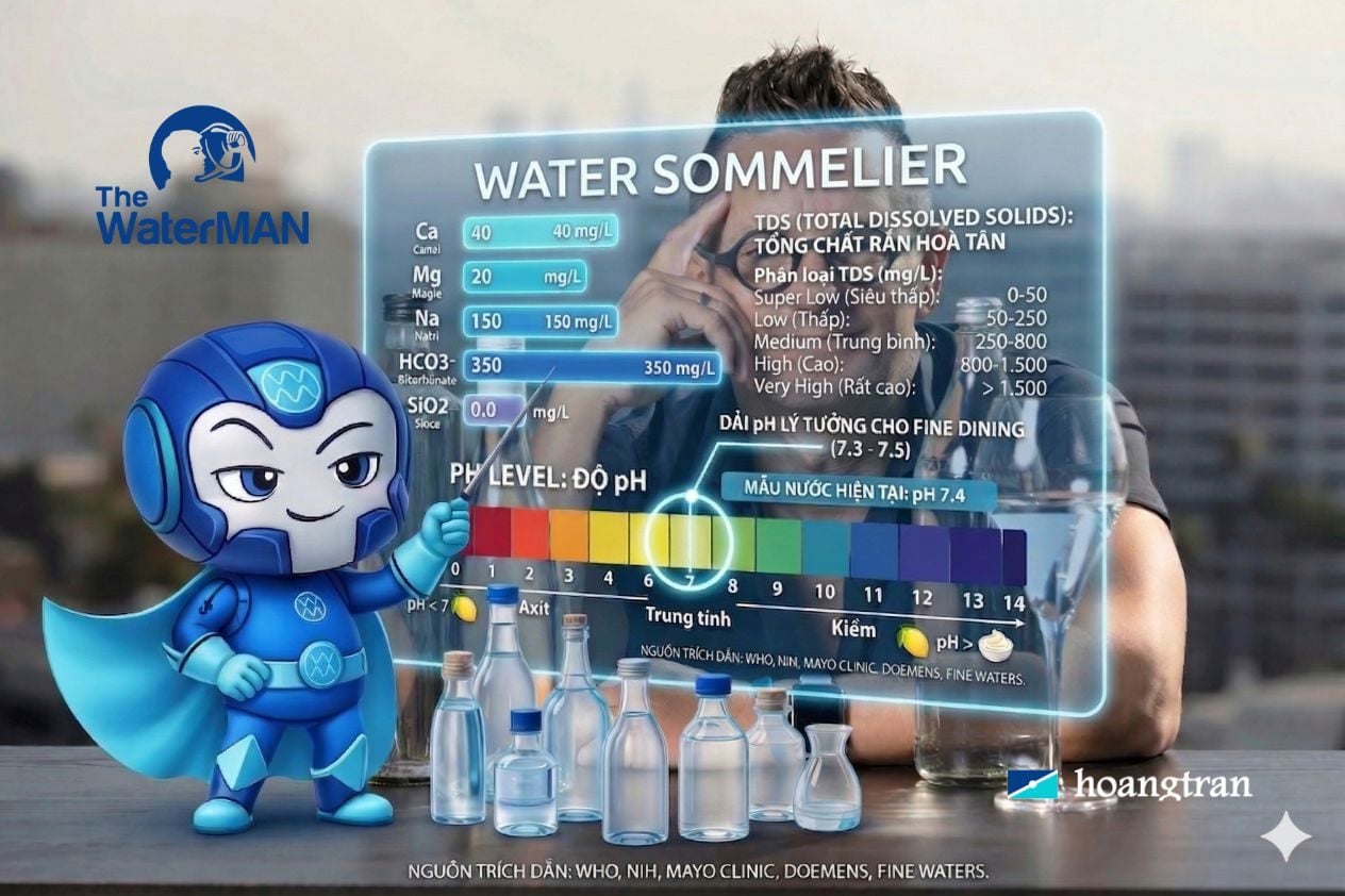 Sự Lên Ngôi Của Nghề Water Sommelier Và Kỷ Nguyên Mới Của Nước Khoáng Thiên Nhiên
