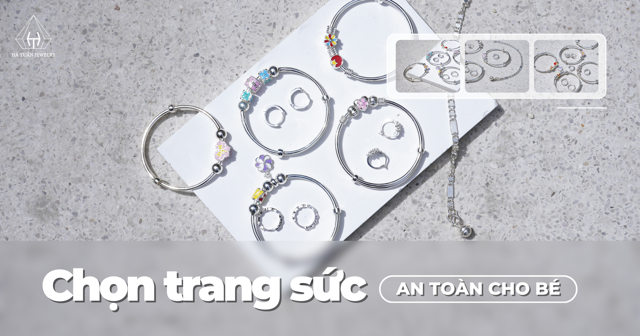 Cách chọn trang sức bạc an toàn cho bé