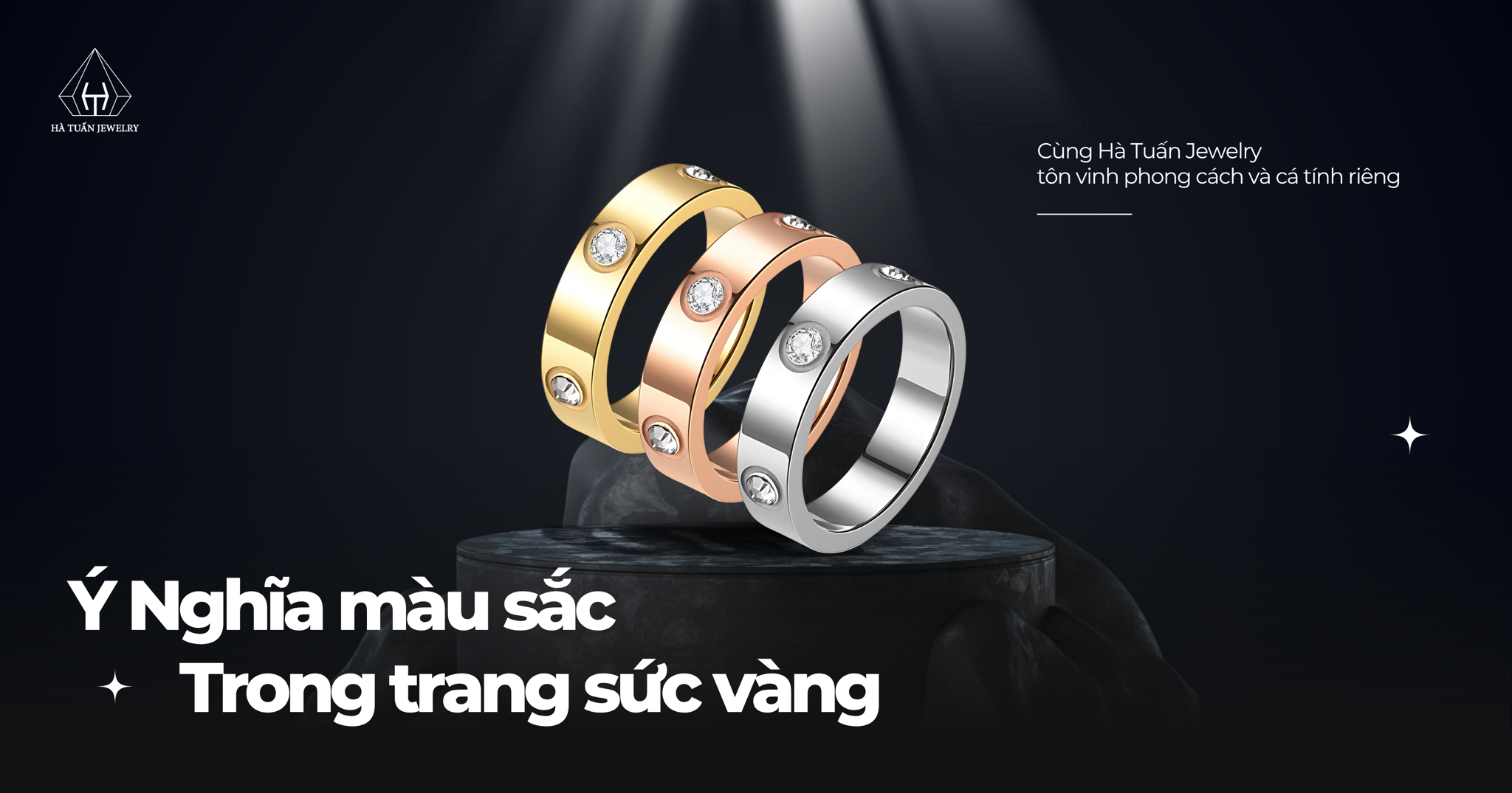Ý nghĩa màu sắc trong trang sức vàng