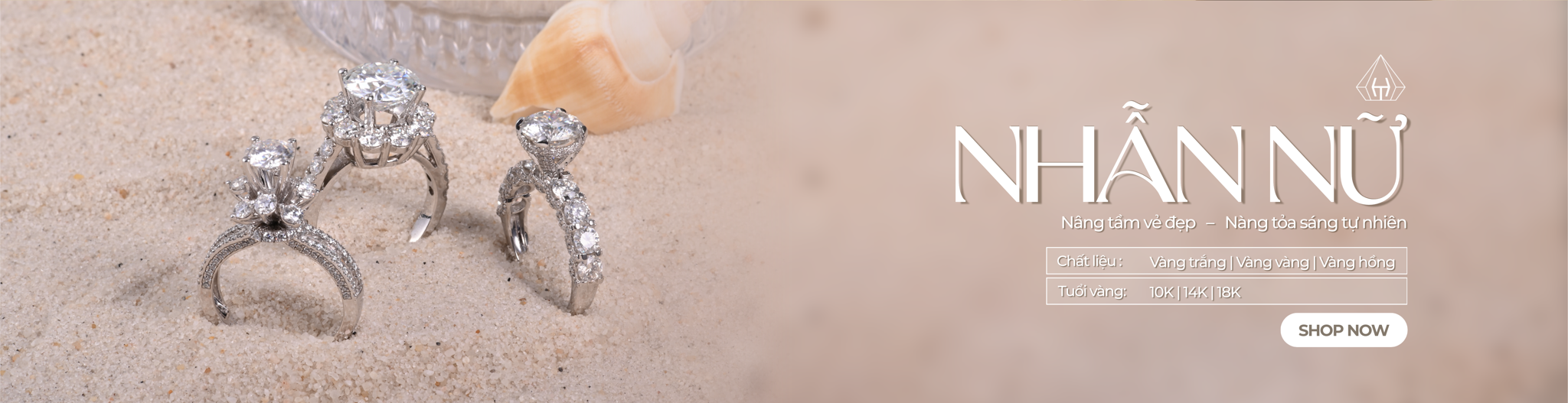 Nhẫn Nữ Vàng Hàng Có Sẵn