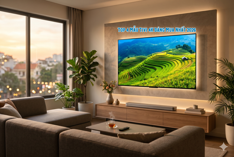 Top 4 Mẫu Tivi 4K Đáng Mua Nhất 2026 – Nâng Tầm Không Gian, Đón Lễ Lớn