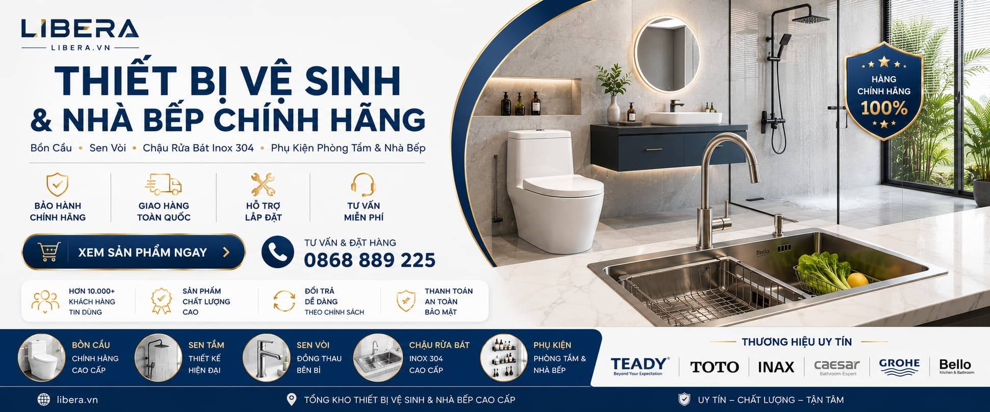 Thiết Bị Vệ Sinh & Nhà Bếp Chính Hãng | Chậu Rửa Bát Inox 304