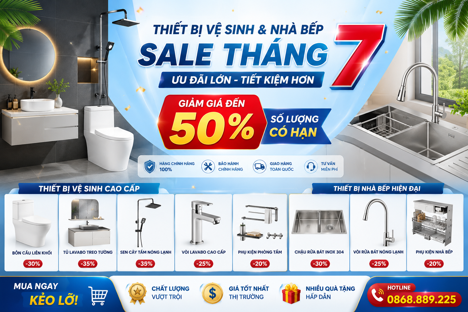SALE THÁNG 7 - GIẢM ĐẾN 50%
