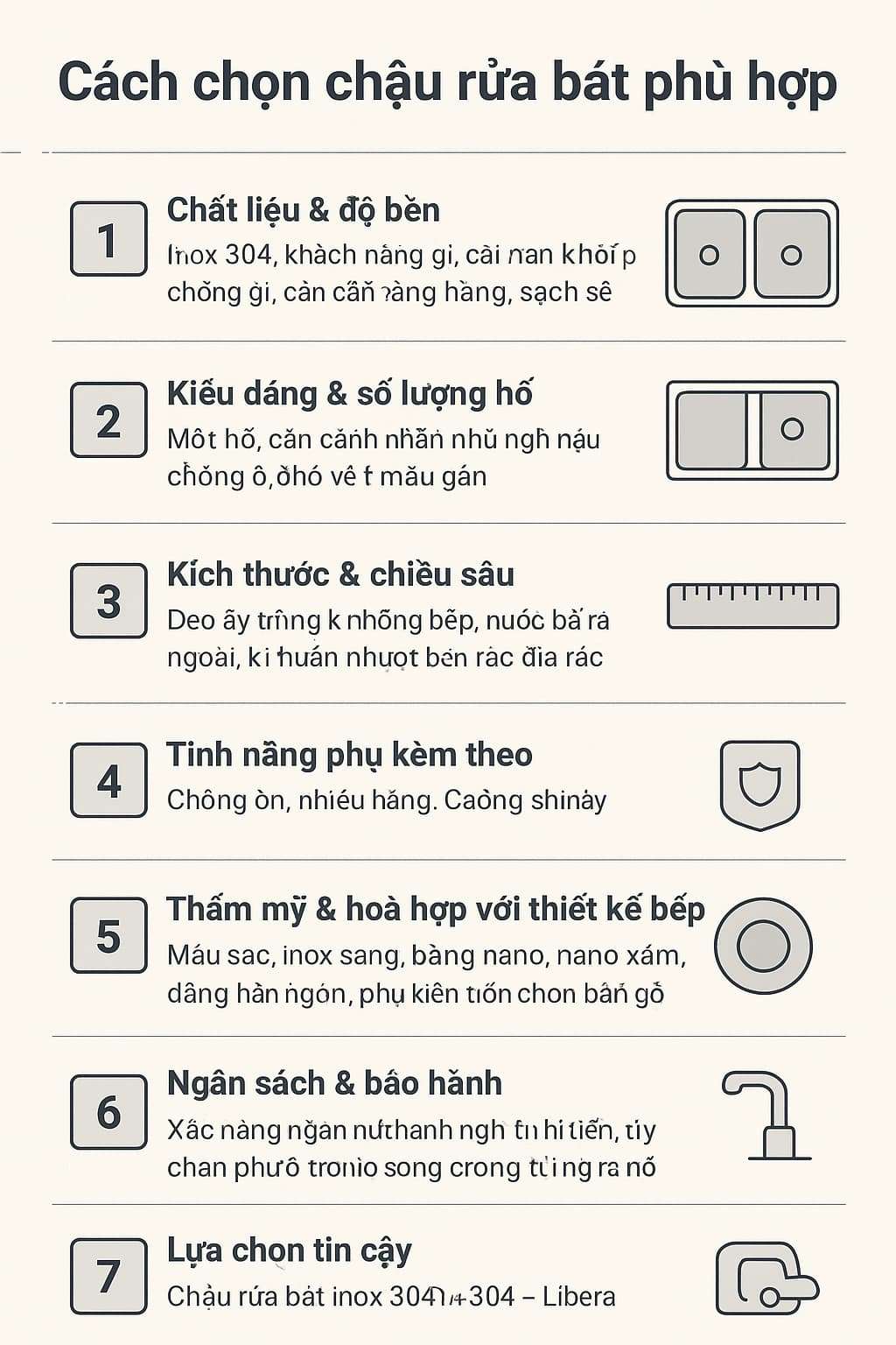 Cách chọn chậu rửa bát phù hợp cho căn bếp