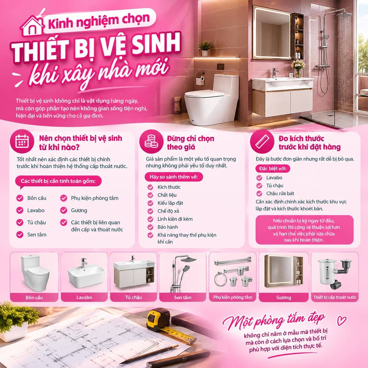 Kinh Nghiệm Chọn Thiết Bị Vệ Sinh