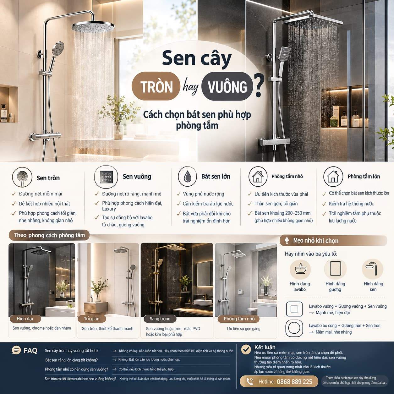 Sen cây tròn hay vuông? Cách chọn bát sen phù hợp