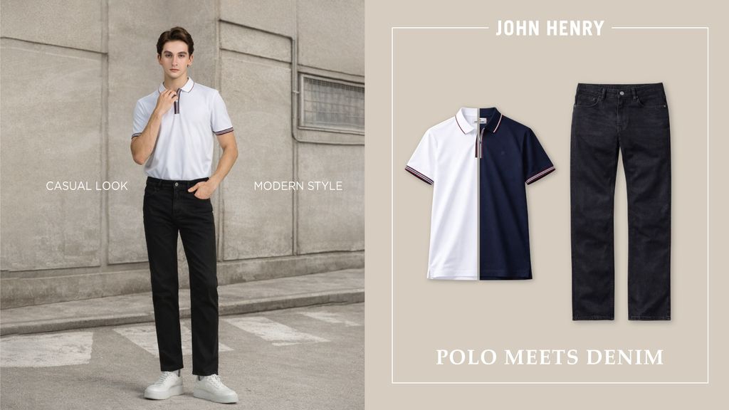POLO MEETS DENIM | Sự Kết Hợp Trẻ Trung, Linh Hoạt Cho Phong Cách Mỗi Ngày