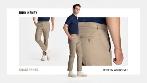 KHAKI PANTS | MODERN WORKSTYLE