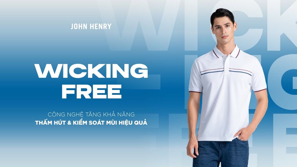 WICKING FREE POLO | Công Nghệ Thấm Hút Và Kiểm Soát Mùi Hiệu Quả
