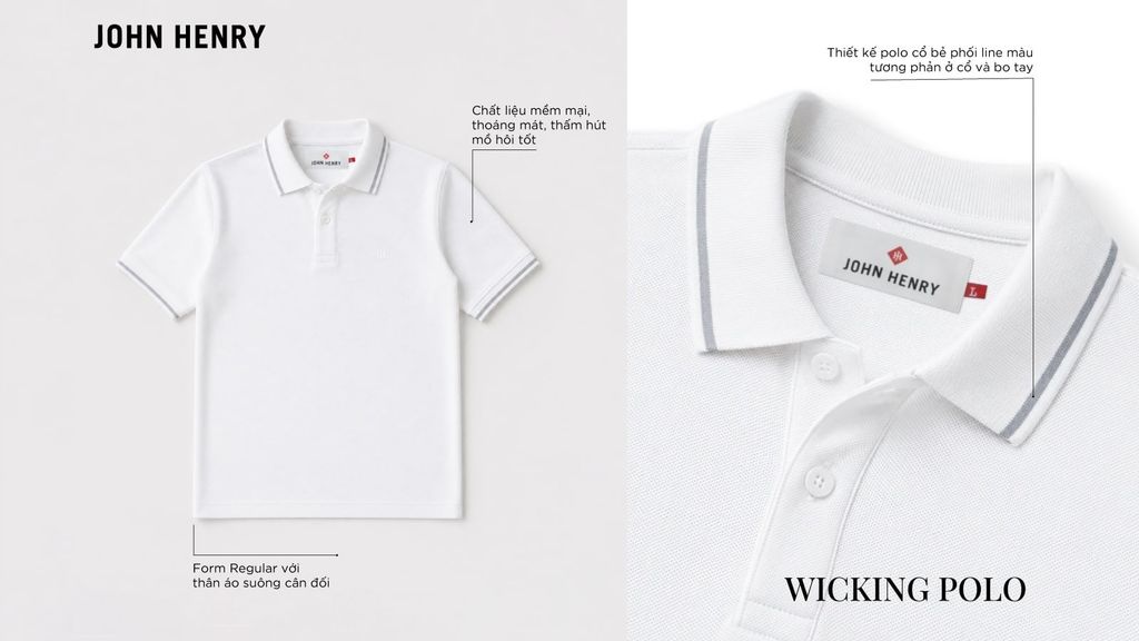 WICKING POLO | Thoáng Mát, Dễ Mặc, Dễ Ứng Dụng