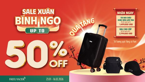 SALE XUÂN BÍNH NGỌ 2026 – ƯU ĐÃI ĐẾN 50% TẠI FREELANCER