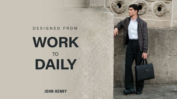 DESIGNED FROM WORK TO DAILY | Túi Da Nam JOHN HENRY